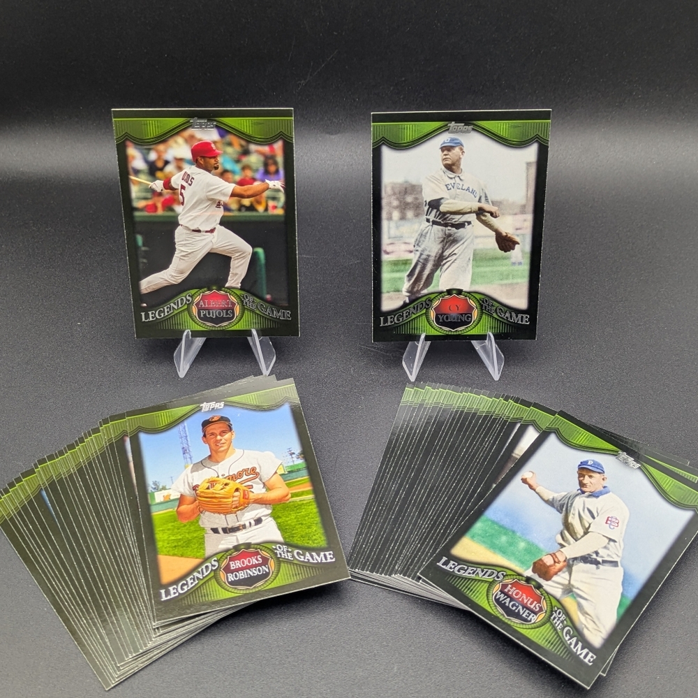 2009 Topps Legends Of The Game Series 1 & 2 Near Complete Set (49/50) Card Lot
